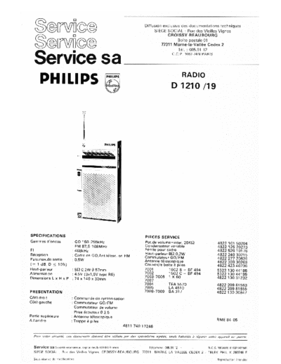 Philips d 1210  Philips Audio D1210 d 1210.pdf