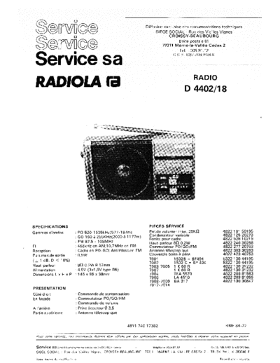 Philips d 4402  Philips Audio D4402 d 4402.pdf