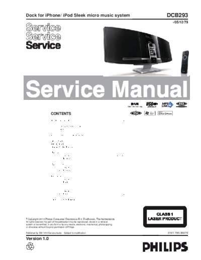 Philips service  Philips Audio DCB293 service.pdf