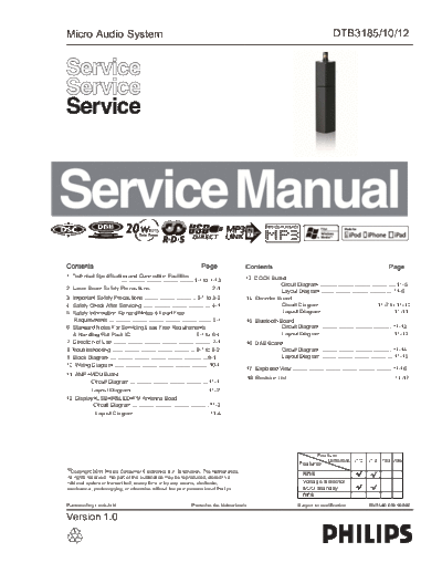 Philips service  Philips Audio DTB3185 service.pdf