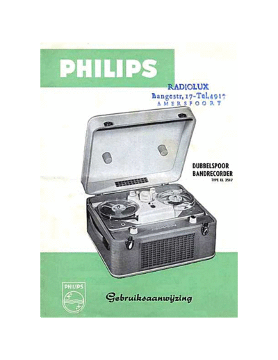 Philips philips el3517 portable tape recorder usr sm  Philips Audio EL3517 philips_el3517_portable_tape_recorder_usr_sm.pdf