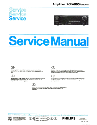 Philips hfe philips fa890 service en incomplete  Philips Audio FA890 hfe_philips_fa890_service_en_incomplete.pdf
