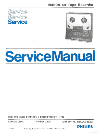 Philips hfe   n4504 service en  Philips Audio N4504 hfe_philips_n4504_service_en.pdf