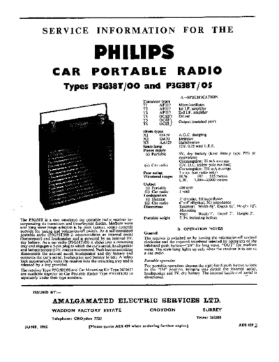 Philips p3g 38 t  Philips Audio P3G38T p3g 38 t.pdf