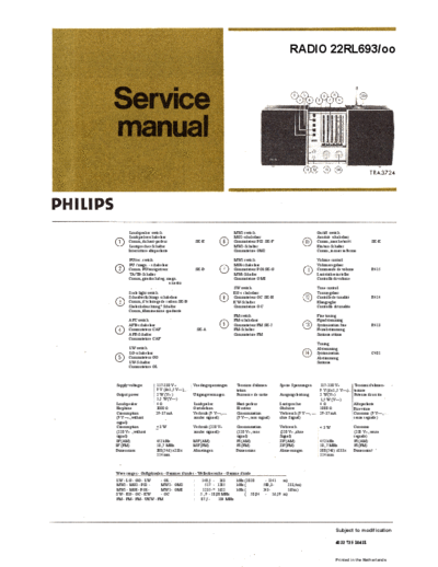 Philips hfe philips rl693 service en de fr nl it  Philips Audio RL693 hfe_philips_rl693_service_en_de_fr_nl_it.pdf
