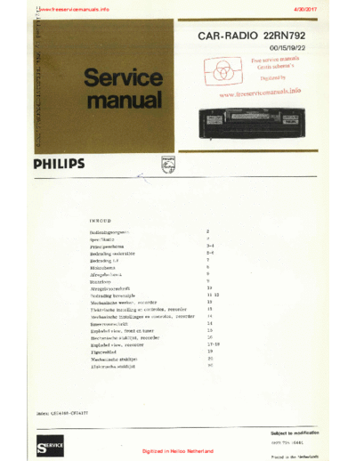 Philips 22rn792  Philips Car Audio 22RN792 22rn792.pdf