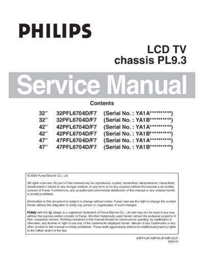 Philips PL93 ET-SB-EX-SI 1267527938  Philips LCD TV  (and TPV schematics) PL9.3 chassis PL93_ET-SB-EX-SI_1267527938.pdf