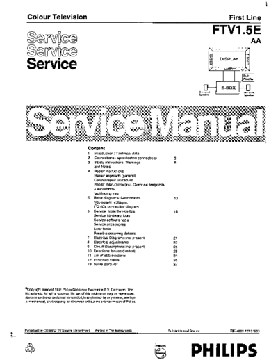 Philips FTV1.5Eaa  Philips Plasma FTV1.5Eaa FTV1.5Eaa.pdf