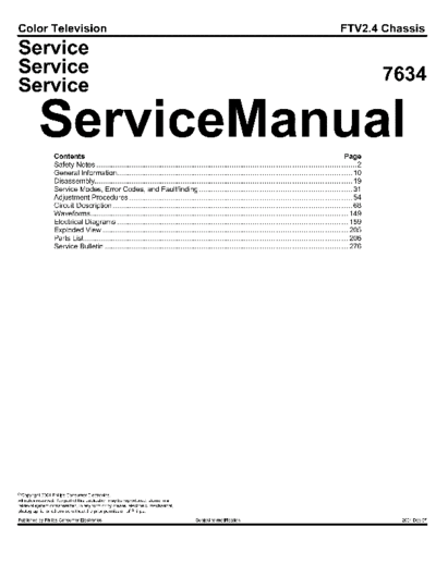 Philips FTV24 ET-SB-SI 1401710007  Philips Plasma FTV2.4 chassis FTV24_ET-SB-SI_1401710007.pdf