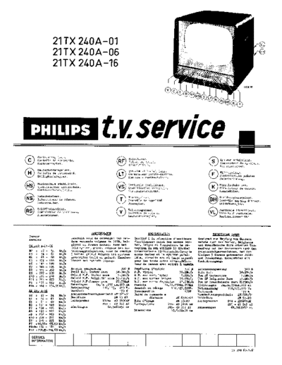 Philips 21TX240A  Philips TV 21TX240A 21TX240A.pdf