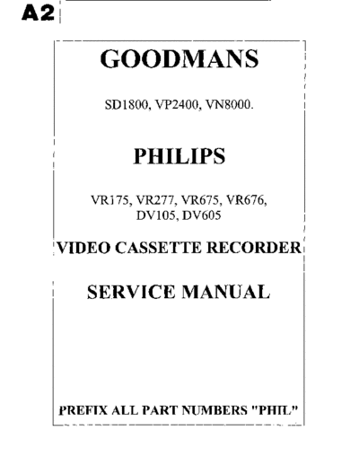 Philips philips vr-175 277-675 676 dv-105 605 goodmans-sd-1800  Philips Video DV105 philips_vr-175_277-675_676_dv-105_605_goodmans-sd-1800.pdf