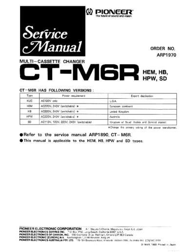 Pioneer hfe pioneer ct-m6r service arp1970 en  Pioneer Audio CT-M6R hfe_pioneer_ct-m6r_service_arp1970_en.pdf