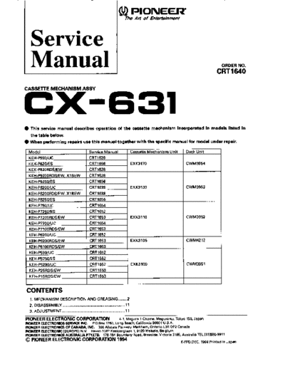 Pioneer hfe   cx-631 service en  Pioneer Audio CX-631 hfe_pioneer_cx-631_service_en.pdf