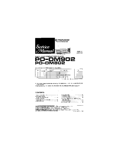 Pioneer PD-DM902  Pioneer Audio PD-DM902 PD-DM902.pdf