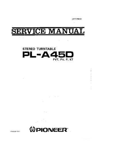 Pioneer ve   pl-a45d service en  Pioneer Audio PL-A45D ve_pioneer_pl-a45d_service_en.pdf