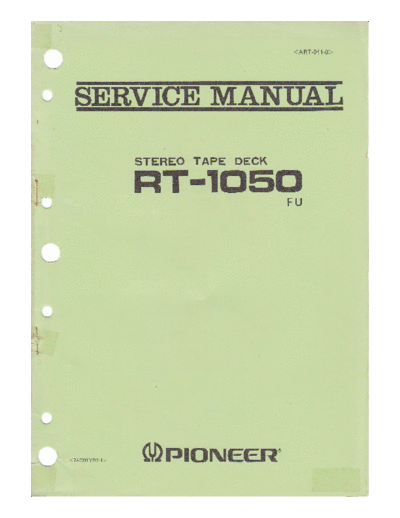 Pioneer hfe pioneer rt-1050 service art-041-0 en  Pioneer Audio RT-1050 hfe_pioneer_rt-1050_service_art-041-0_en.pdf