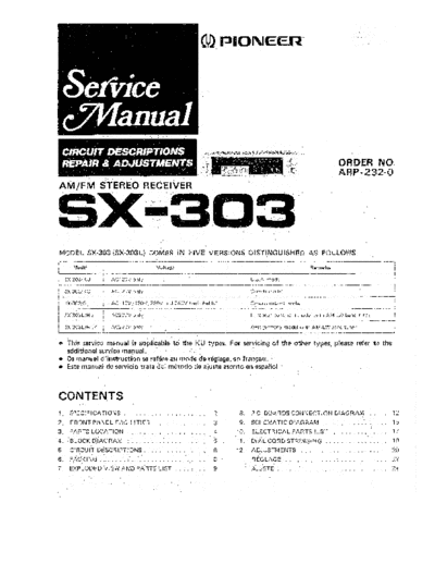Pioneer hfe pioneer sx-303 service  Pioneer Audio SX-303 hfe_pioneer_sx-303_service.pdf