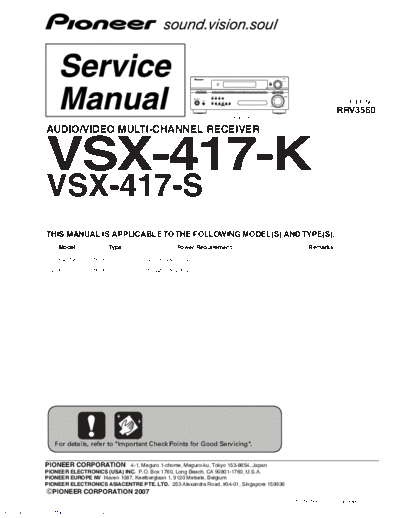 Pioneer vsx417k  Pioneer Audio VSX-417-K vsx417k.pdf