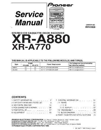 Pioneer XR-A770 A880 RRV2008  Pioneer Audio XR-A880 XR-A770_A880_RRV2008.pdf