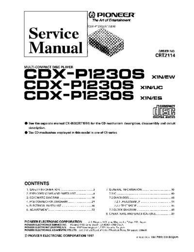 Pioneer cdx p1230s crt2114 101  Pioneer Car Audio CDX-P1230 cdx_p1230s_crt2114_101.pdf