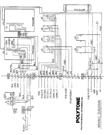 POLYTONE Polytone Wiring Diagram  . Rare and Ancient Equipment POLYTONE Polytone Wiring Diagram.pdf