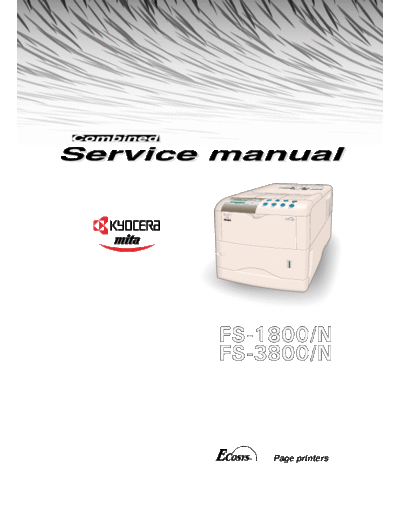 Kyocera Kyocera FS-1800, 3800 Service Manual  Kyocera Kyocera FS-1800, 3800 Service Manual.pdf