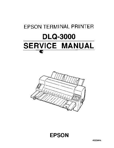 epson Epson DLQ-3000 Service Manual  epson printer Epson DLQ-3000 Service Manual.pdf