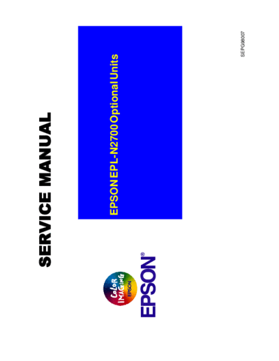 epson Epson EPL-N2700 Optional Units Service Manual  epson printer Epson EPL-N2700 Optional Units Service Manual.pdf