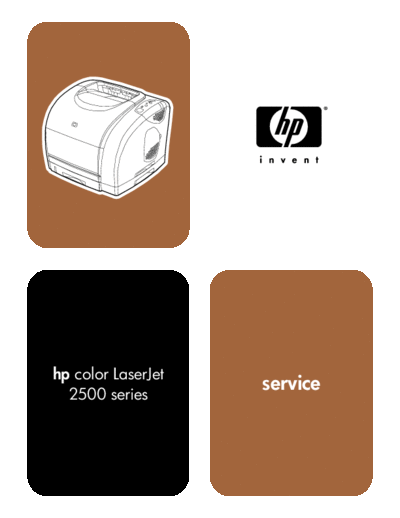 HP HP Color LaserJet 2500 Service Manual  HP printer HP Color LaserJet 2500 Service Manual.pdf