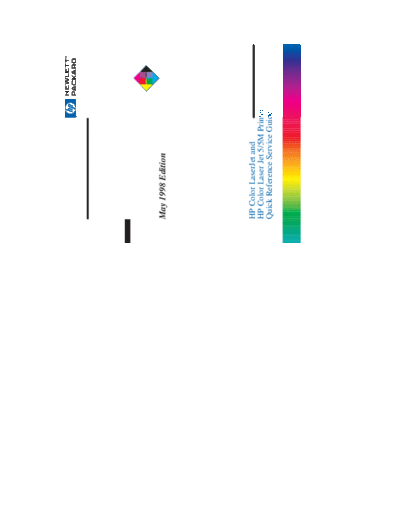 HP HP LaserJet 5-5M Color Quick Reference Service Guide  HP printer HP LaserJet 5-5M Color Quick Reference Service Guide.pdf