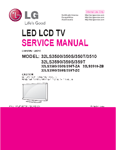 LG 32LS350S, 350T, 359S, 359T, 3500, 3510, 3590  LG LCD LS series 2012 32LS350S, 350T, 359S, 359T, 3500, 3510, 3590.pdf