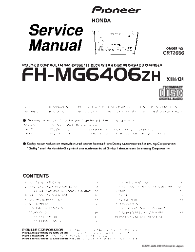 Pioneer hfe   fh-mg6406 service crt2656 en  Pioneer Car Audio FH-MG6406 hfe_pioneer_fh-mg6406_service_crt2656_en.pdf