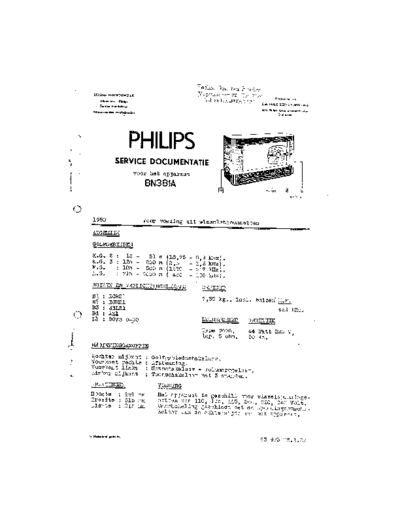 Philips BN381A  Philips Historische Radios BN381A.pdf