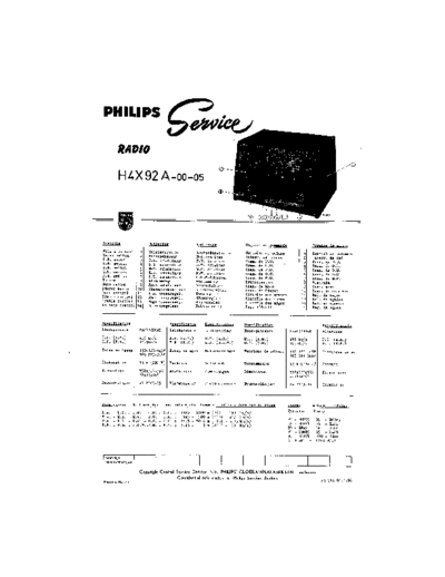 Philips H4X92A  Philips Historische Radios H4X92A H4X92A.pdf