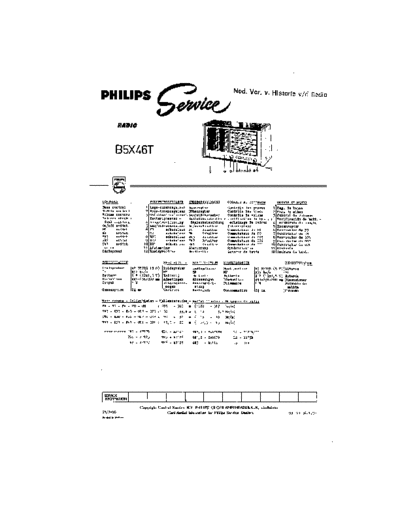 Philips B5X46T  Philips Historische Radios B5X46T B5X46T.pdf