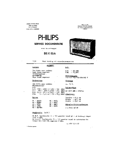 Philips B5X63A  Philips Historische Radios B5X63A B5X63A.pdf