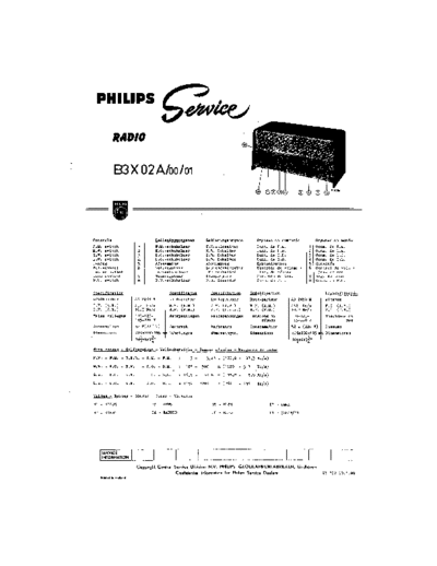 Philips B3X02A  Philips Historische Radios B3X02A B3X02A.pdf