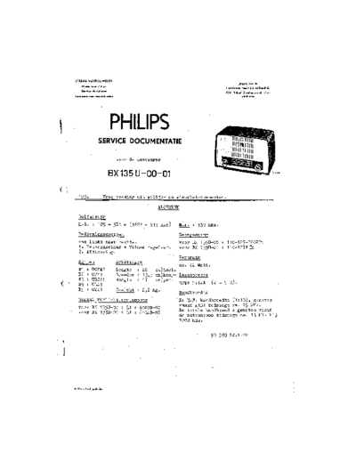 Philips BX135U  Philips Historische Radios BX135U BX135U.pdf
