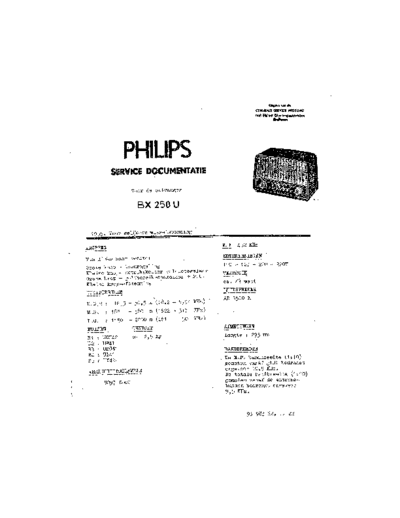 Philips BX250U  Philips Historische Radios BX250U BX250U.pdf