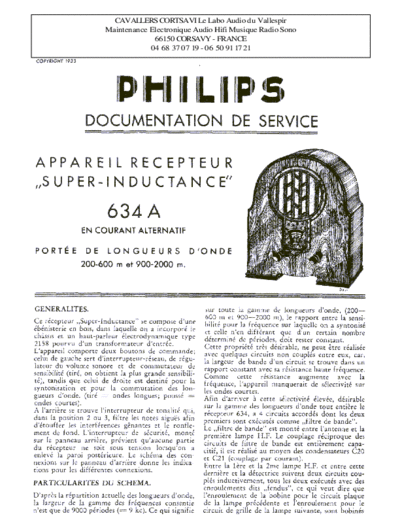 Philips 634 a  Philips Historische Radios 634A 634 a.pdf