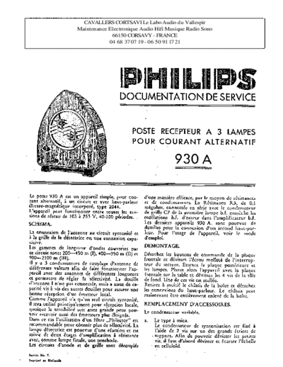 Philips 930 a  Philips Historische Radios 930A 930 a.pdf