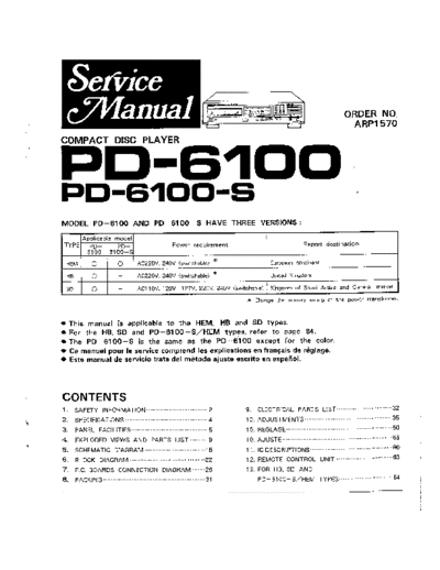 Pioneer hfe   pd-6100 service  Pioneer CD PD-6100 hfe_pioneer_pd-6100_service.pdf