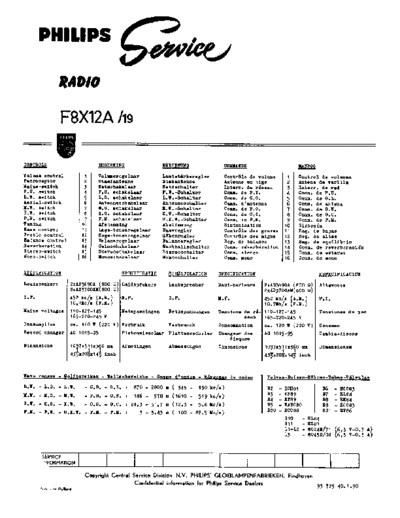 Philips f8x 12 a  Philips Historische Radios F8X12A f8x 12 a.pdf