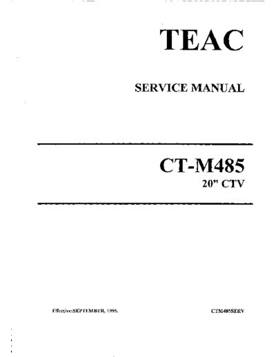 teac CTM485  teac TV CTM485.pdf