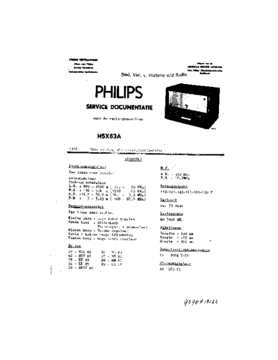 Philips H5X63A  Philips Historische Radios H5X63A H5X63A.pdf