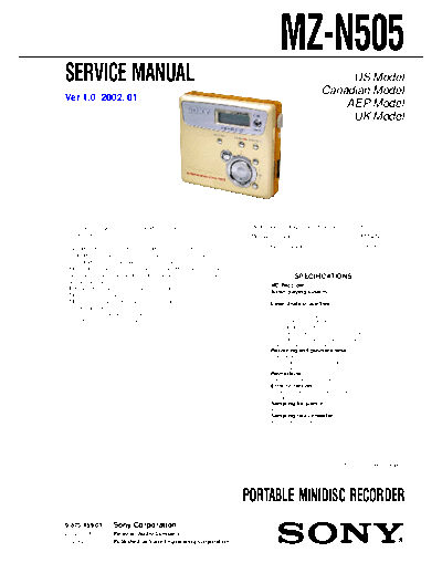 panasonic sony - mz-n505  panasonic Fax KXFM90PDW Viewing SGML_VIEW_DATA EU KX-FM90PD-W SVC Audio sony_-_mz-n505.pdf