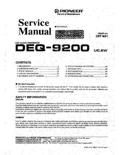 Pioneer hfe   deq-9200 service en  Pioneer Car Audio DEQ-9200 hfe_pioneer_deq-9200_service_en.pdf