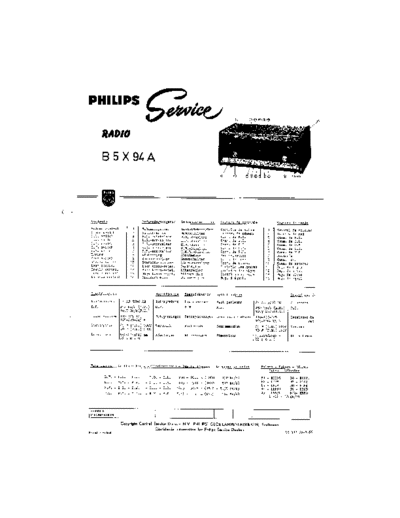 Philips B5X94A  Philips Historische Radios B5X94A B5X94A.pdf