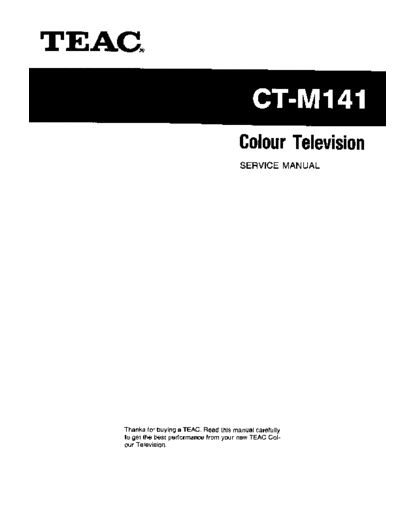 teac CTM141  teac TV CTM141.pdf