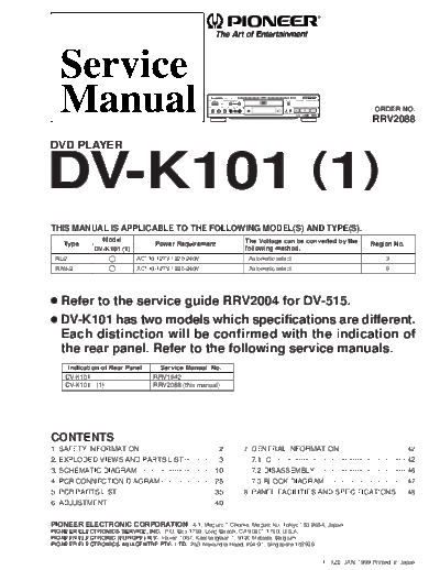Pioneer hfe   dv-k101 service rrv2088 en  Pioneer DVD DV-K101 hfe_pioneer_dv-k101_service_rrv2088_en.pdf